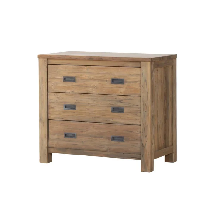 Cómoda 3 Cajones Madera Natural-beige Manhattan en Madera natural - Cómodas, Uruguay | Divino, vista 2