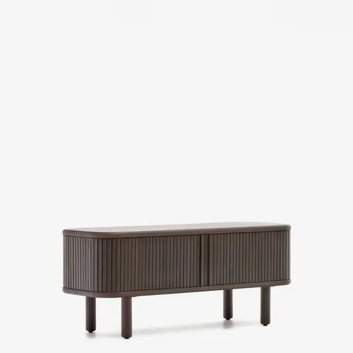 Mueble TV Mailen 2 puertas en chapa de fresno - con acabado natural 120 x 50 cm en Madera natural - Muebles para TV, Uruguay | Kavehome