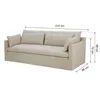 Sofá 3 Cuerpos Tela Natural-beige Bali Beige en Beige - Sillones y sofás, Uruguay | Divino, vista 6 de 6