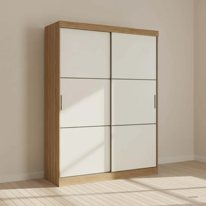 Placard 2 Puertas Mdp Marron Comfort Flex en ALMENDRA - Roperos y placares, Uruguay | Divino