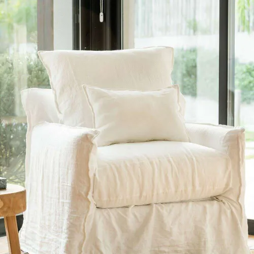 SILLON ALMA LINO BLANCO - 1 CUERPO - Sillones y sofás, Uruguay | La Iberica