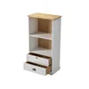 Estantería - 2 Cajones - Línea Oslo - Blanco en Blanco - Bibliotecas, Uruguay | Ecowood, vista 3 de 4
