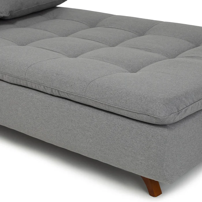 Sofá Cama Maira - Tela Rústica - 9910 (Lino Gris) en Gris - Sillones y sofás, Uruguay | Nyr, vista 5