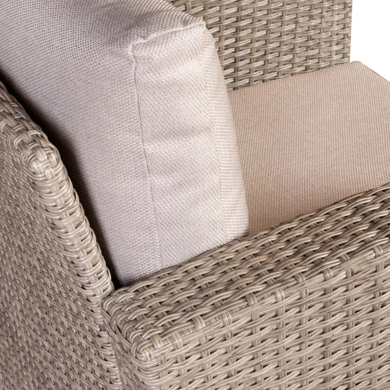 Set De Comedor Exterior Rattan-sintetico Natural-beige Hawai en Madera natural - Muebles para el exterior, Uruguay | Divino, vista 8