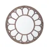ESPEJO CIRC MARCO DISEÑO FLOR D50CM PATINA BLANCO en Blanco - Espejos, Uruguay | Decohogar, vista 2 de 3