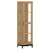 Vitrina Estantería 1 Puerta Línea Madrid en Madera natural - Aparadores y recibidores, Uruguay | Satec, vista 4 de 4