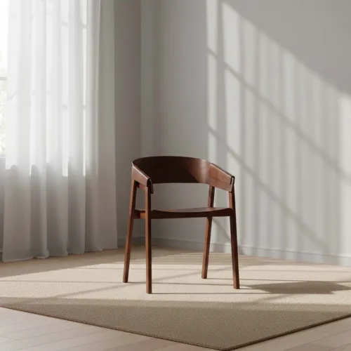 Silla De Comedor Madera Marron Frederik en Marrón - Sillas, Uruguay | Divino