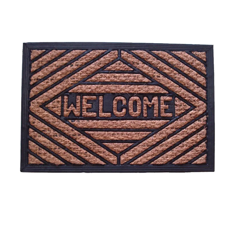 FELPUDO COCO/GOMA 40X60CM H.1CM WELCOME en Marrón - Textiles, Uruguay | Decohogar