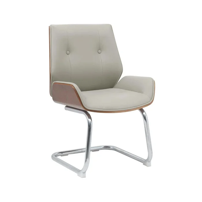 Asiento De Visita Madera-y-pu Natural-beige Eclipse en Beige - Escritorios y sillas de escritorio, Uruguay | Divino, vista 2