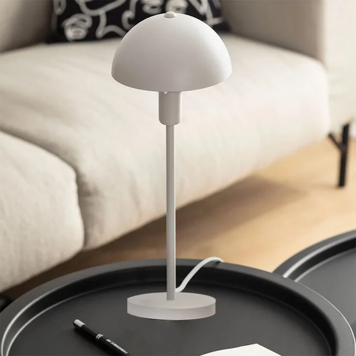 Luminaria De Mesa Mushroom Blanco en Blanco - Lámparas de mesa, Uruguay | Serlux, vista 2