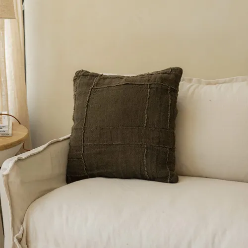 Almohadón Khao charcoal en Gris - Textiles, Uruguay | De Arcos