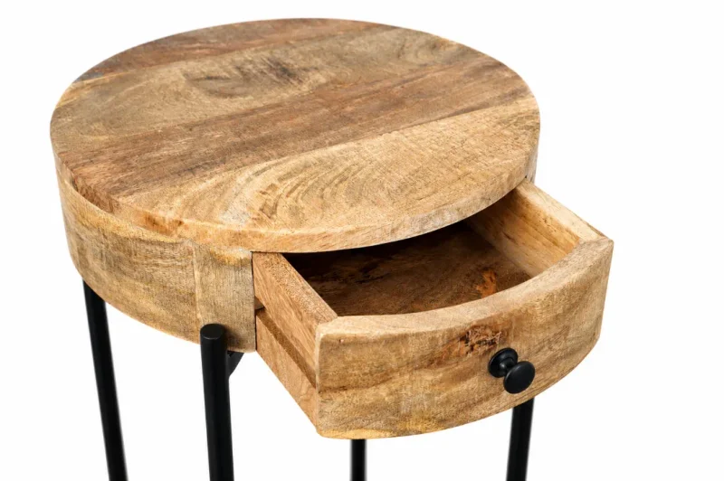 M190 Mesa Auxiliar 40x40x65 en Madera natural - Mesas de living, Uruguay | Victoriana, vista 3