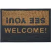 FELPUDO COCO/GOMA 40X60CM H.1CM WELCOME/SEE YOU - Textiles, Uruguay | Decohogar, vista 1 de 3
