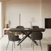 Silla Yunia - gris oscuro con patas de acero con acabado pintado negro en Negro - Sillas, Uruguay | Kavehome, vista 3 de 9