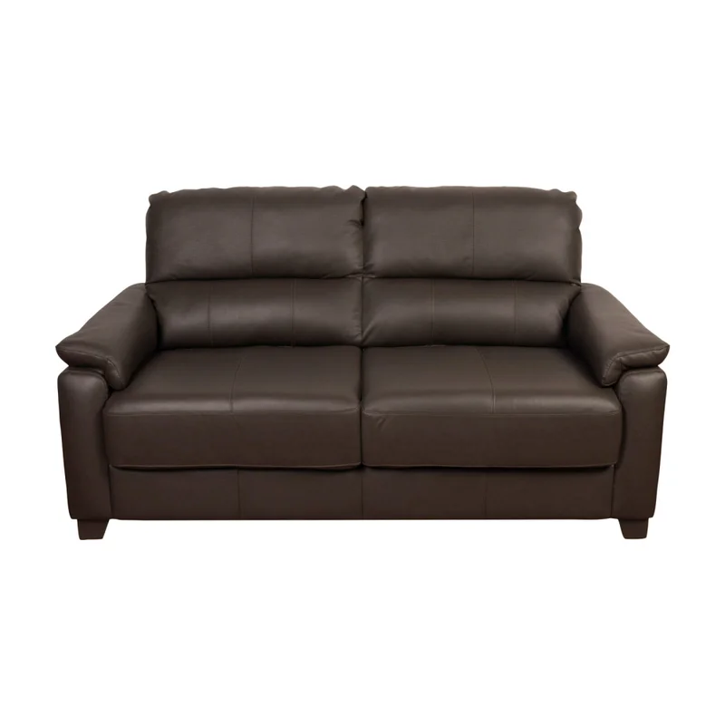 Sofa 2 Cuerpos Cuero-100-natural Marron Venecia Choc. en Marrón - Sillones y sofás, Uruguay | Divino, vista 3