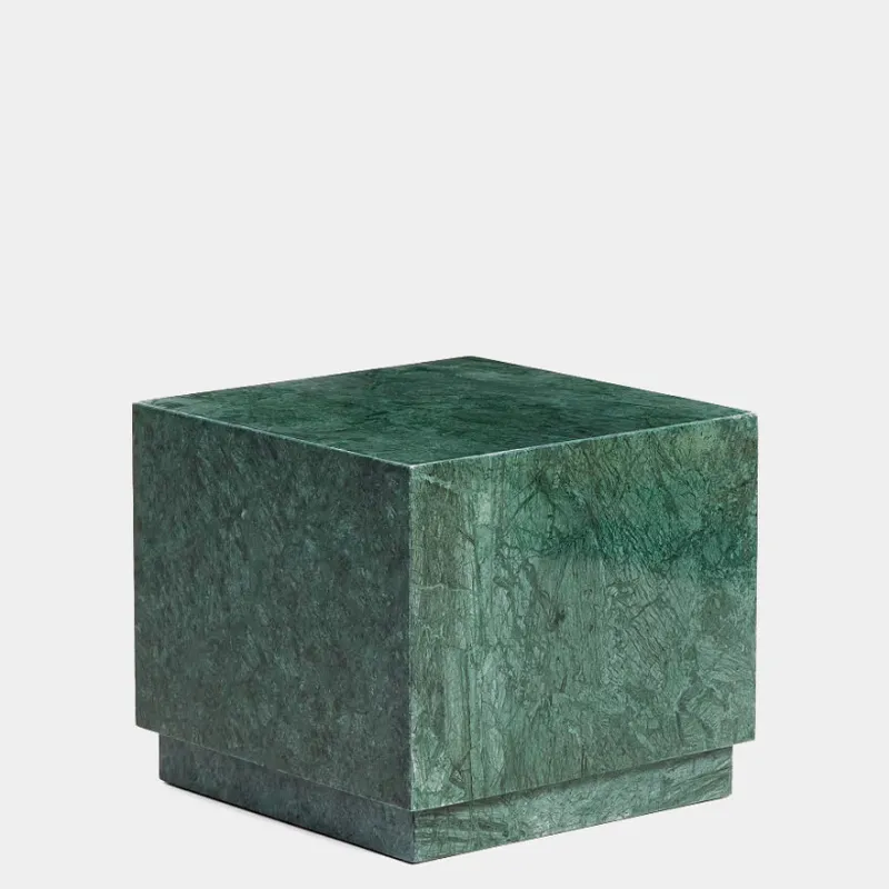 Mesa auxiliar Sorein de mármol verde 40 x 40 cm en Verde - Mesas de arrimo, Uruguay | Kavehome