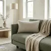 Almohadón Tela Tapicería Premium Gris Rectangular en Gris - Textiles, Uruguay | Indrana, vista 1 de 2