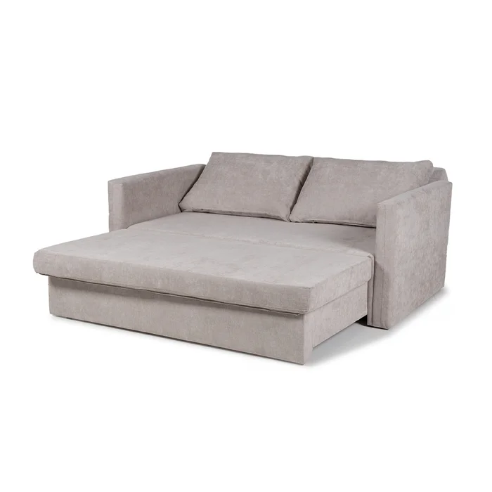Sofá Cama Poliana - Tela Microfibra - Cora 06-151 (Tostado) en Gris - Sillones y sofás, Uruguay | NYR, vista 3