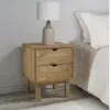 Mesa de Luz 2 C Mel/Gris Linea Nordica en Madera Maciza en Gris - Mesas de luz, Uruguay | Que Sal Muebleria, vista 13 de 15
