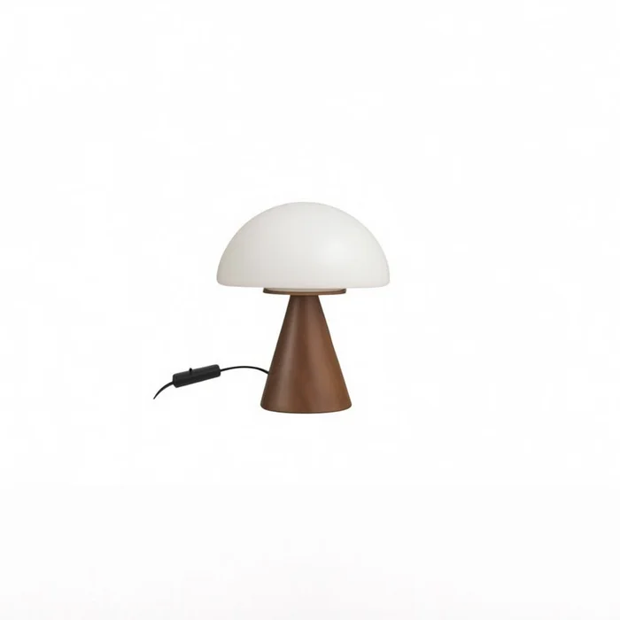 Lampara de Mesa Cosumel – Natural Oscura + Vidrio en Marrón - Lámparas de mesa, Uruguay | Berna home
