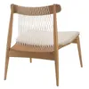 Butaca madera Amapa con asiento tapizado PU Perla c/ respaldo cuerdas en Beige - Butacas, banquetas y puffs, Uruguay | Champagne Home, vista 2 de 2