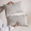 ALMOHADON LINO CUADROS - 50 X 30 CMS en Multicolor - Textiles, Uruguay | La Iberica, vista 1 de 5