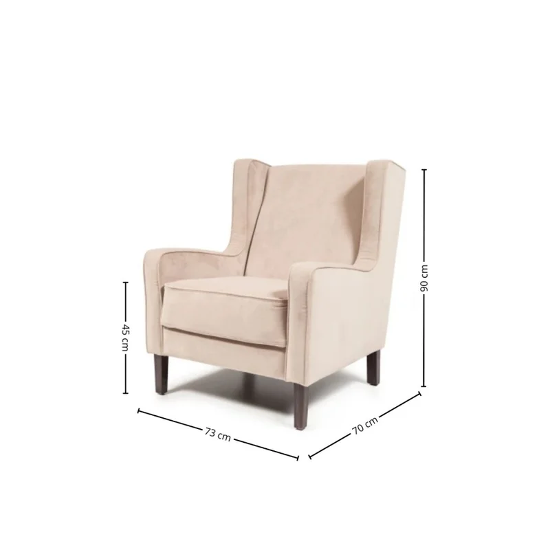 Butaca Soho - Tela Aquaclean - A fabricar en Beige - Butacas, banquetas y puffs, Uruguay | Nyr, vista 6