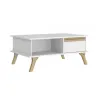 Mesa Ratona Combinada Madera Blanco/Miel - Mesas de living, Uruguay | Que Sal Muebleria, vista 1 de 5