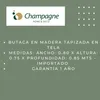 BUTACA FANE - RESPALDO MADERA - TAPIZADA CLARO en Madera natural - Butacas, banquetas y puffs, Uruguay | Champagne Home, vista 4 de 5