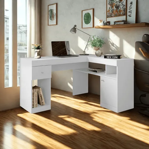 Producto: Escritorio esquinero en L 233 de AMARELO - Escritorios y sillas de escritorio, Uruguay | Amarelo