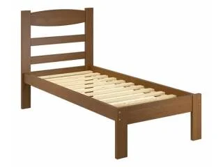 Cama 1 plaza RETA Nogal en Marrón - Dormitorio, Uruguay | Que Sal Muebleria, vista 2