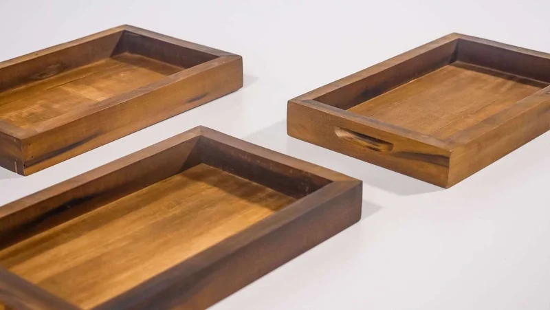 BANDEJA 32 X 20 en Madera natural - Decoración, Uruguay | Fundamento Muebles, vista 3