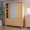 Ropero 3 Puertas - Madera Maciza Pino/Gris - Square en Multicolor - Roperos y placares, Uruguay | Rústico Hogar, vista 2 de 5