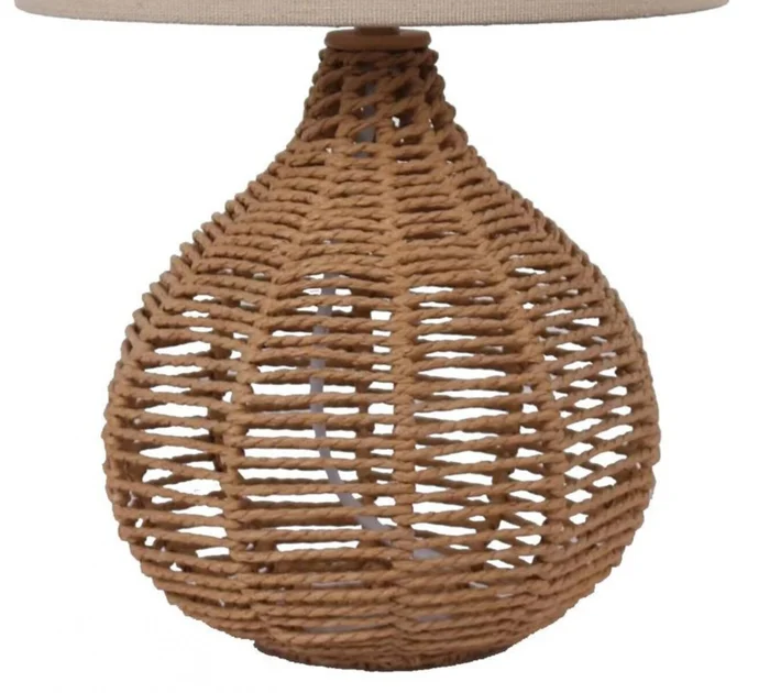 Lampara de mesa - Rattan Gota en Beige - Lámparas de mesa, Uruguay | Rústico Hogar, vista 2