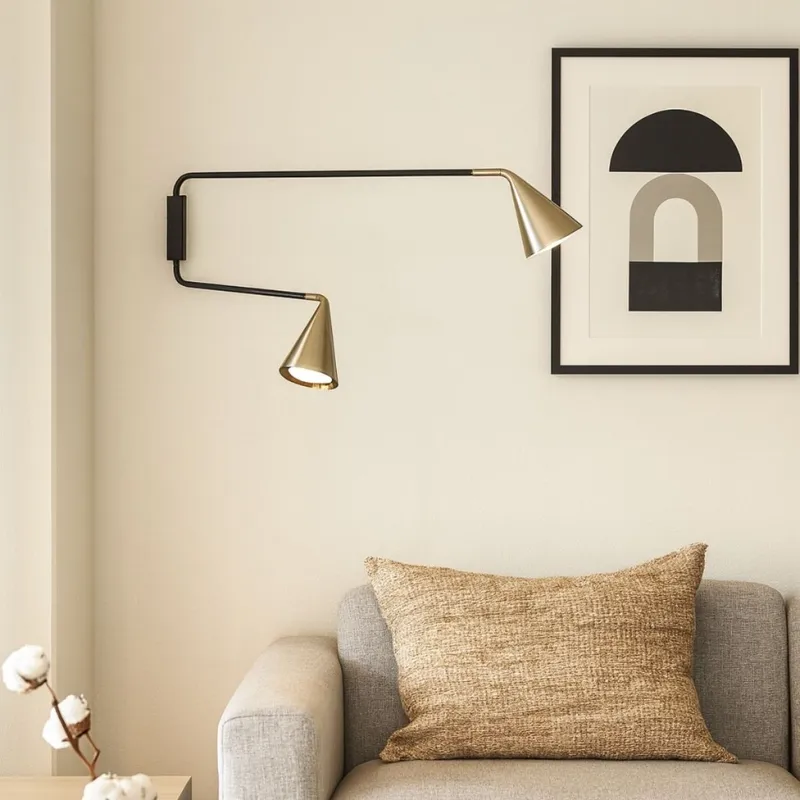 LUMINARIA DE PARED THE DRON MEDIUM NEGRO Medium en Dorado - Lámparas de mesa, Uruguay | Viasono