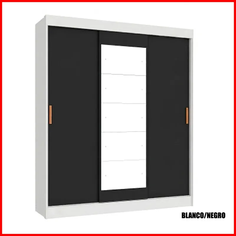 Placard puertas corredizas con espejo – Capri - Roperos y placares, Uruguay | Punto Unión