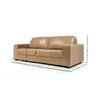 Sofá Loretto - Cuero Natural - 3 cuerpos - A fabricar en Beige - Sillones y sofás, Uruguay | NYR, vista 4 de 4