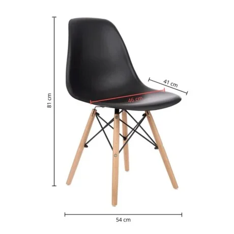 Silla Eames - Negro en Negro - Sillas, Uruguay | La Cueva Muebles, vista 10