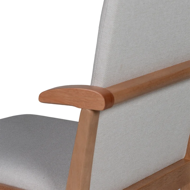 Silla York - Tela Rústica - 557 (Beige) en Beige - Butacas, banquetas y puffs, Uruguay | Nyr, vista 4