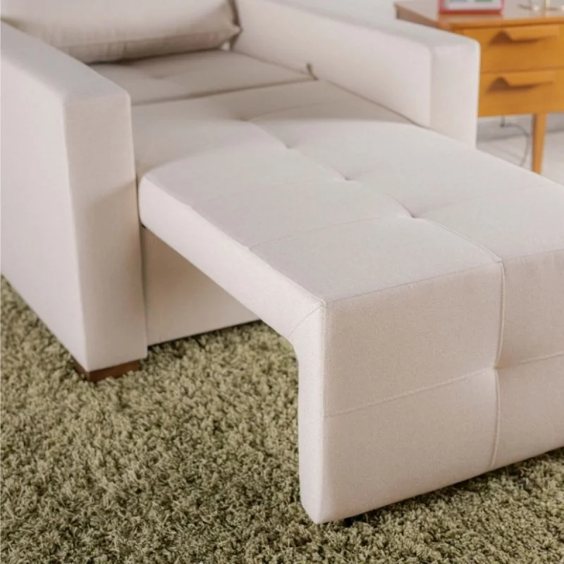Sofá Cama Torres 1 Cuerpo - Beige en Beige - Sillones y sofás, Uruguay | Fábrica Italiana, vista 4