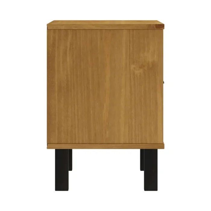 Mesa De Luz Madera 1 Cajon Línea Denver en Madera natural - Mesas de luz, Uruguay | Ecowood, vista 3