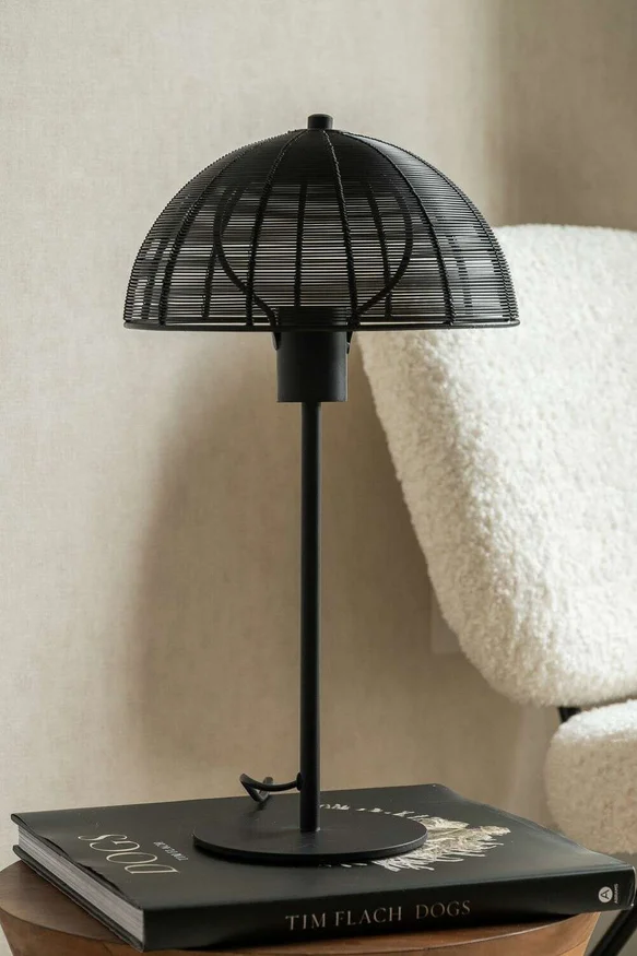 LAMPARA HONGUITO MESH NEGRA - ALTA en Negro - Lámparas de mesa, Uruguay | La Iberica, vista 2