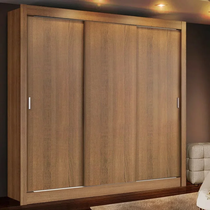 Ropero Placard Matrimonial Monaco 170CM Sin Espejo 3 Puertas Corrediza en Marrón - Roperos y placares, Uruguay | Balton, vista 6