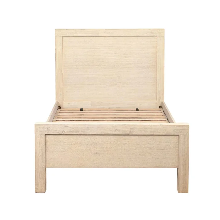 Cama 1 1/2 Plaza Madera-acacia Natural-beige Prince en Blanco - Dormitorio, Uruguay | Divino, vista 3