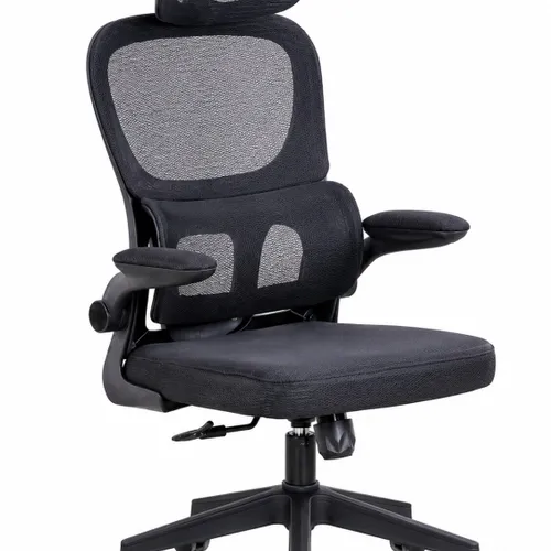 SILLA DE OFICINA CON TELA MESH NEGRO MC070A - Escritorios y sillas de escritorio, Uruguay | Alfa Ventas