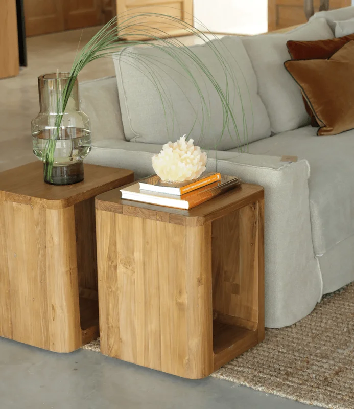 MESA LATERAL TEKA OSLO OPEN en Madera natural - Mesas de arrimo, Uruguay | Masinfinito Casa, vista 3