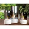 FAROL LED CILINDRICO DE VIDRIO D8x15CM GRIS - Velas y Portavelas, Uruguay | Decohogar, vista 4 de 4