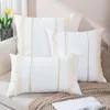 ALMOHADON TRENZAS Y FLECOS 45x45CM CREMA en Off-white - Textiles, Uruguay | Decohogar, vista 3 de 3