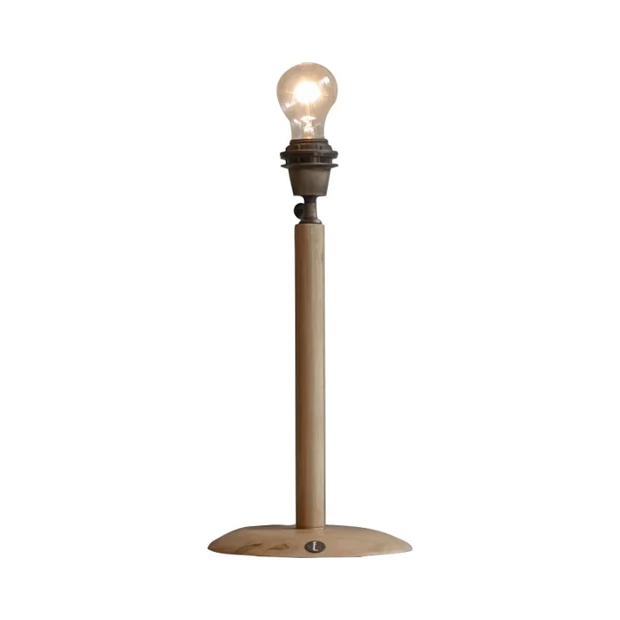 Pie de lámpara Teca Natural/beige Mercury en Madera natural - Lámparas de mesa, Uruguay | Le Blanc