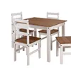 JUEGO DE COMEDOR 4 SILLAS PINO BLANCO 100X80 en Multicolor - Mesas de comedor, Uruguay | Alfa Ventas, vista 2 de 2